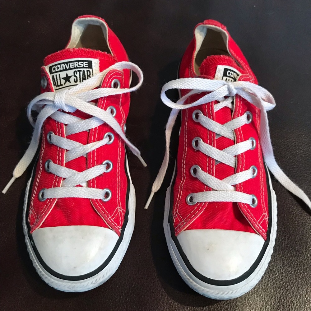 Converse All-Star low tops  Red Youth size 2